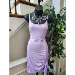 Blush Mark‎ Women's Purple Polyester Scoop Neck Sleeveless Knee Length Dress 1X